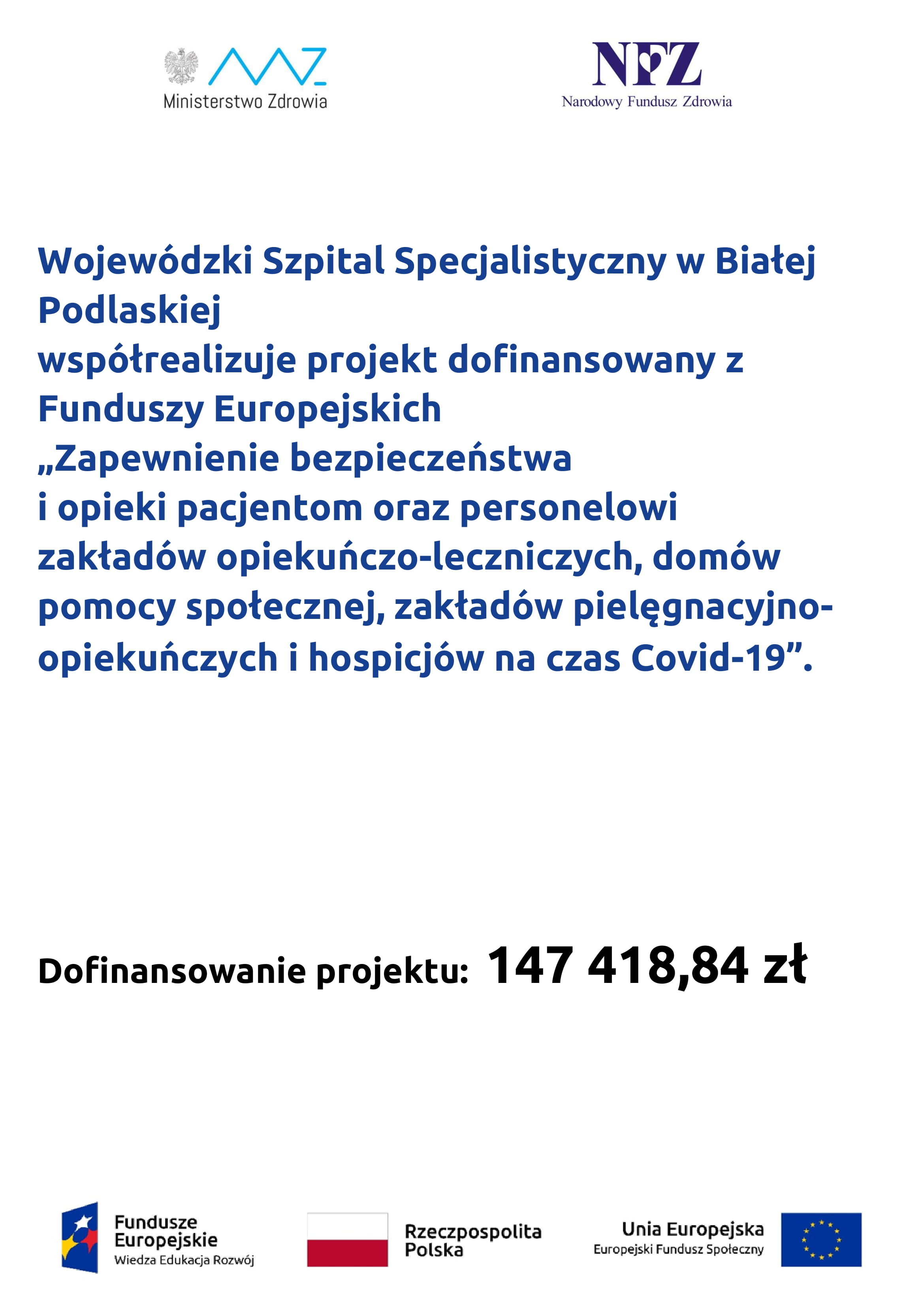 Plakat Hospicjum - projekt grantowy II edycji