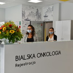Rejestracja w budynku Bialskiej Onkolgii