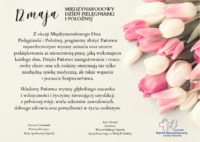 Infografika - Życzenia z okazji Międzynarodowego Dnia Pielęgniarki i Położnej 2025.