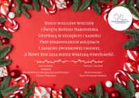 Infografika - Życzenia Dyrektora Wojewódzkiego Szpitala Specjalistycznego oraz Przewodniczącego Rady Społecznej Szpitala na Święta Bożego Narodzenia.