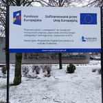 Tablica informacyjna projektu.