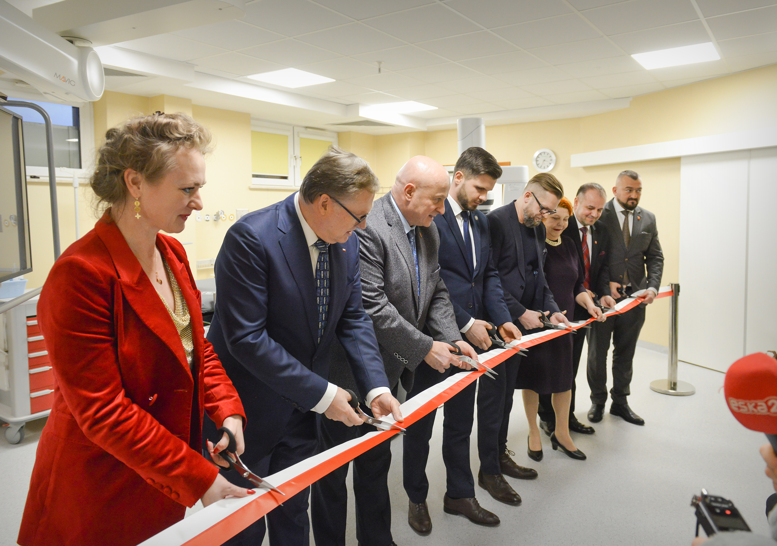 Uroczyste przecięcie wstęgi w Pracowni Hemodynamiki – Innowacyjny angiograf jednopłaszczyznowy w Wojewódzkim Szpitalu Specjalistycznym w Białej Podlaskiej.