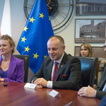Uroczyste podpisanie umowy na budowę Wielospecjalistycznego Ośrodka Terapii Jednodniowych.