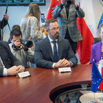 Uroczyste podpisanie umowy na budowę Wielospecjalistycznego Ośrodka Terapii Jednodniowych.