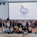 Warsztaty cytogenetyczne - zdjęcie grupowe uczestników szkolenia.