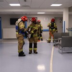 Ćwiczenia przeciwpożarowe w Bialskiej Onkologii.