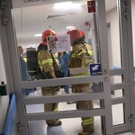 Ćwiczenia przeciwpożarowe w Bialskiej Onkologii.