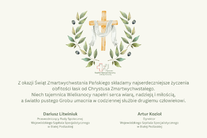 Infografika - Życzenia Dyrektora Wojewódzkiego Szpitala Specjalistycznego w Białej Podlaskiej oraz Przewodniczącego Rady Społecznej Szpitala z okazji Świąt Wielkanocnych.