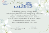 Infografika - Życzenia z okazji Dnia Diagnosty Laboratoryjnego 2026.